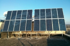 Небольшая сетевая электростанция с использованием поликристаллических солнечных батарей